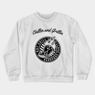 Chillin and Grillin, Barbecue Party Time Crewneck Sweatshirt